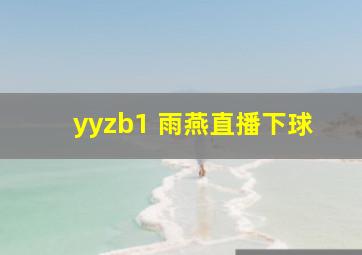 yyzb1 雨燕直播下球